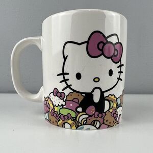Sanrio 2017 Hello Kitty Cafe Mug Exclusive Collectors Retired Donuts - Issue